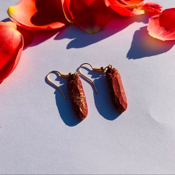 Jewelry - 🧱 Brick red clay earrings